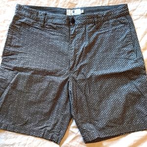 Grey star pattern shorts, size 34